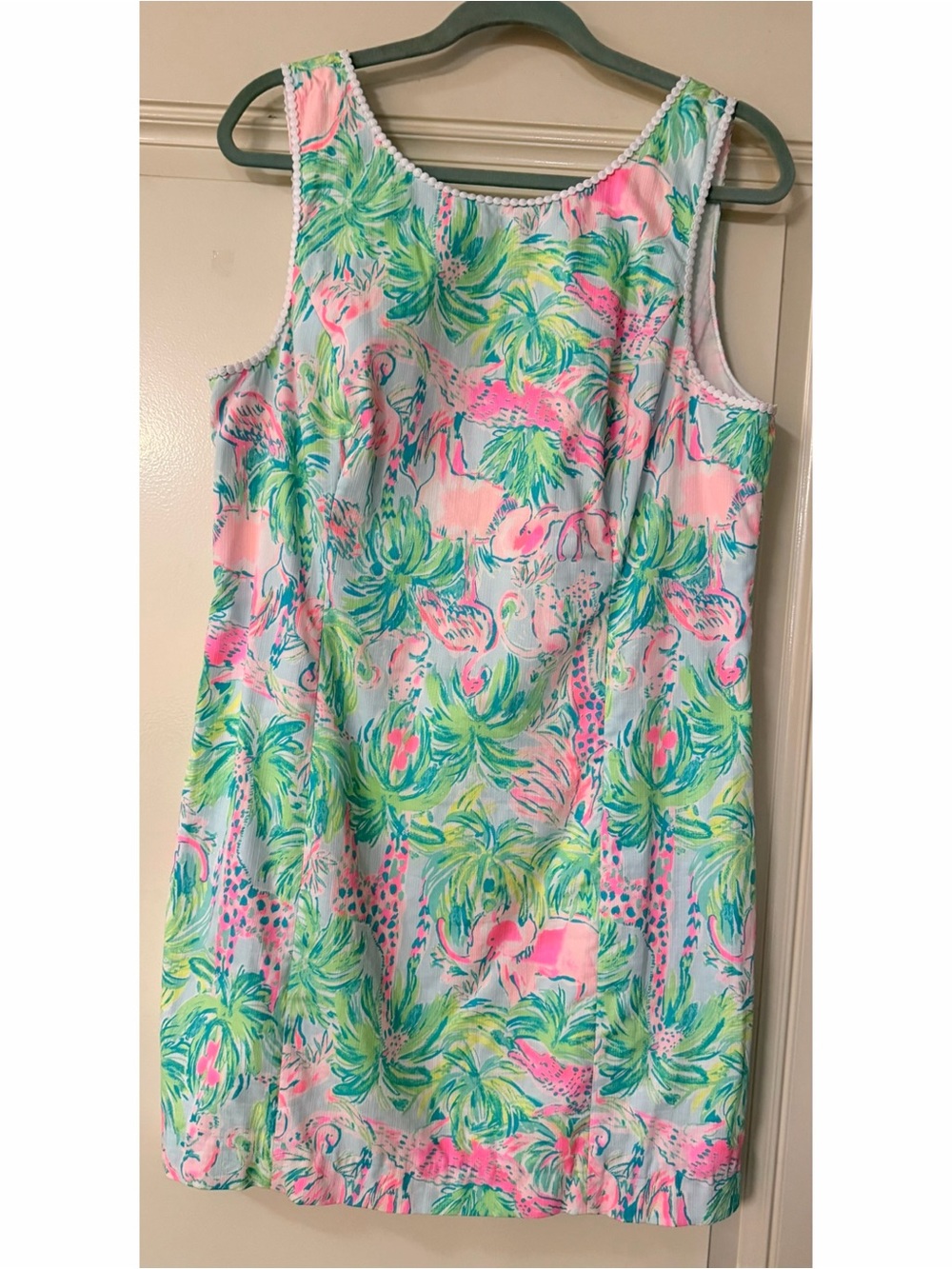 Lilly Pulitzer Pink and Teal Tropical Dress